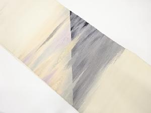 霞模様織り出し　袋帯